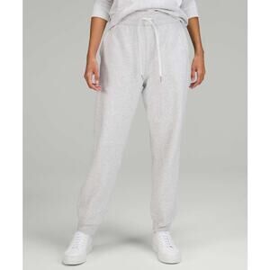 Lululemon Scuba High-Rise Relaxed Jogger Pants Heathered Core Ultra Light Grey 8
